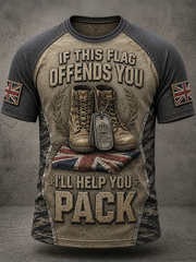 Men's British Veteran Print short sleeve t-shirt