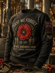 Men's British Veteran Commemorative Print Sweatshirt