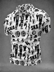 Men's Ska Revival Style Printed Shirt