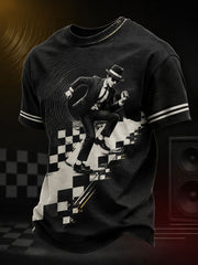 Men's Ska Revival Style Printed T-shirt