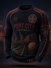 Men's Liverpool Football Fans Lovers  Waffle Long Sleeve T-Shirt
