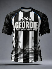 Men's Football Fan Printed Short Sleeve T-shirt