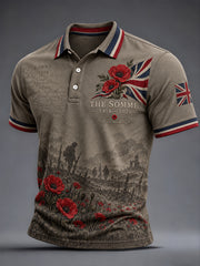 Men's Remembrance Day THE SOMME 110 YEARS Print Shirt
