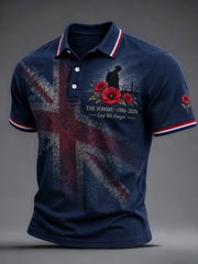 Men's Remembrance Day THE SOMME 110 YEARS Print Shirt
