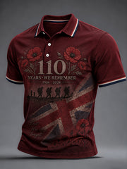 Men's Remembrance Day THE SOMME 110 YEARS Print Shirt