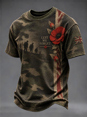 Men's Remembrance Day Printed T-shirt