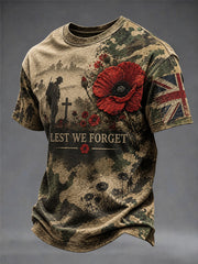 Men's Remembrance Day Printed T-shirt