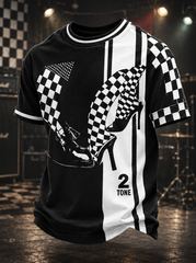 Men's Ska Revival Style Printed Short Sleeves T-shirt