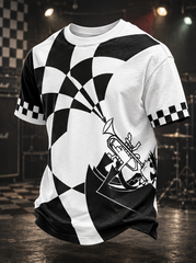 Men's Ska Revival Style Printed Short Sleeves T-shirt