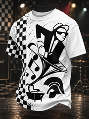 Men's Ska Revival Style Printed Short Sleeves T-shirt