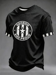 Men's Football Fan Print Geordie T-shirt