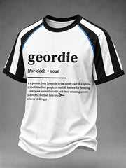 Men's Football Fan Print Geordie T-shirt