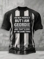 Men's Football Fan Print Geordie T-shirt