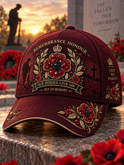 Unisex Hat Featuring Remembrance Day Commemorative Prints