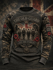 Men's Remembrance Day Print Waffle Top