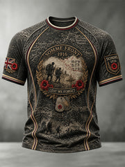 Men's Remembrance Day THE SOMME 110 YEARS Print Short-Sleeve T-Shirt