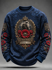 Men's Remembrance Day THE SOMME 110 YEARS Print Crew-Neck Sweatshirt