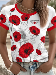 Women's Remembrance Day Lest We Forget T-shirts