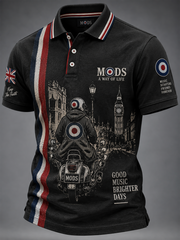 Men's Mods Culture UK Music Lover Printed polo shirt