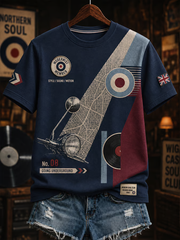 Women's Mods Culture UK Music Lover Printed short-sleeved T-shirt