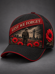 Unisex  Remembrance Day Lest We Forget Hat