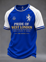 Men's West London Blues Football Lovers Printed short sleeve t-shirt