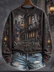 Women's York Ghost Week Art Printed Sweatshirt