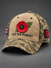Unisex  Remembrance Day Lest We Forget Hat