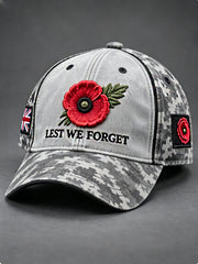 Unisex  Remembrance Day Lest We Forget Hat