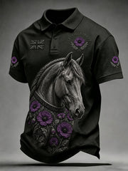 Men's Lest We Forget The Warhorse Print Shirt