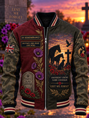 Men's UK Remembrance Day Commemorating Animals In War Printed Monkey Jacket