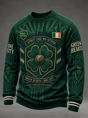 Men's football Lover Celtic Printed Crew Neck Sweatshirt
