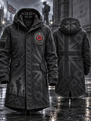 Men's Remembrance Day Lest We Forget Long Coat