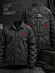 Men's Remembrance Day Lest We Forget  Button-Down Jacket