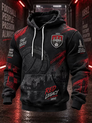 Men's Gift For Soccer Fans Liverpool Print Hoodie with Pockets