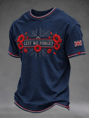 Men's Lest We Forget Printed T-Shirt