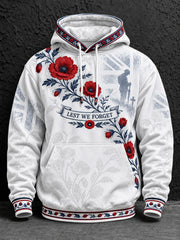 Men's Lest We Forget Printed Hoodie