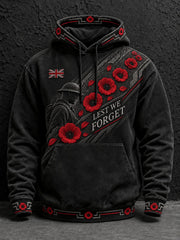 Men's Lest We Forget Printed Hoodie