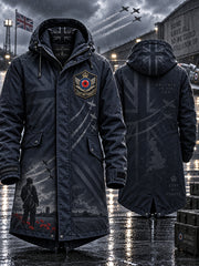 Men's Remembrance Day Lest We Forget Long Coat