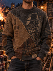 Men's British Bonfire Night Printed Imitation Sweater