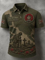 Men's British Veterans Remembrance Day Commemoration Short Sleeves Shirt
