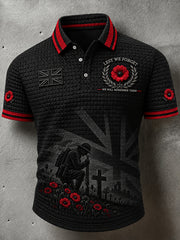Men's British Veterans Remembrance Day Commemoration Short Sleeves Shirt