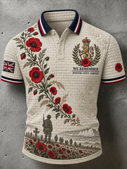 Men's British Veterans Remembrance Day Commemoration Short Sleeves Shirt