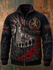 Men's British Veterans Remembrance Day Commemoration  Jacket