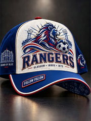 Unisex Rangers Football Lover Printed Hat