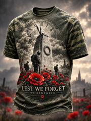 Men's British Veterans Remembrance Day Short Sleeve T-Shirt