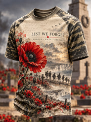 Men's British Veterans Remembrance Day Short Sleeve T-Shirt