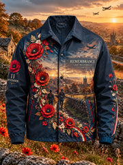 Men's British Remembrance Day Printed Jacket
