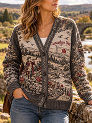 Women's UK Lancashire Day Faux Wool Cardigan
