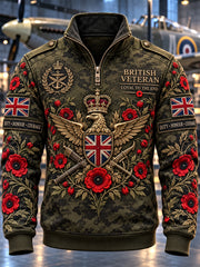 Men's Remembrance Day Lest We Forget Zipper Hoodie